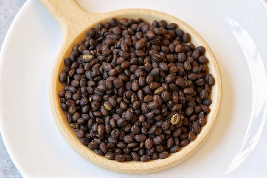 Toasting black cardamom seeds