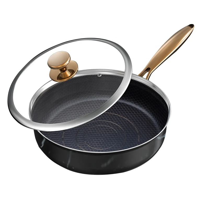 

Non Toxic Kitchen Cookware Stainless Steel Wok That Heats Quickly and Evenly Professional Deep Frying Pan Customized Service