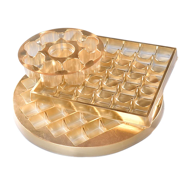 

OEM Design Golden Plastic Chocolate Plastic Packaging Tray for chocolate