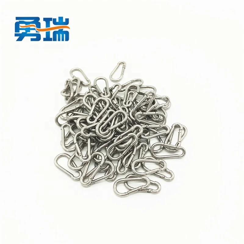 
Widely Used 304 stainless steel M4 snap hook Carabiner 