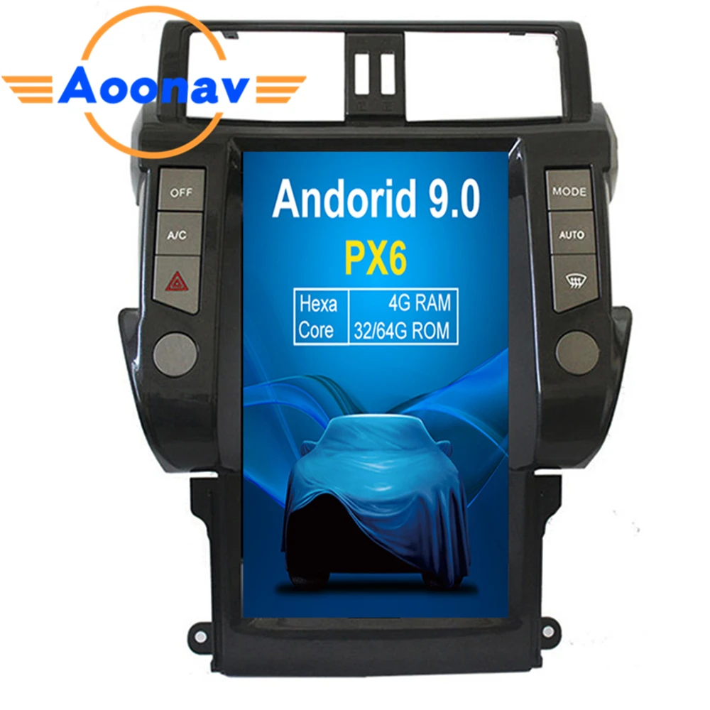 

13.6 Inch Car Gps Radio Gps Navigation For-Toyota Land Cruiser Prado 2010-2013 Multimedia Player Vertical Screen Android 9.0