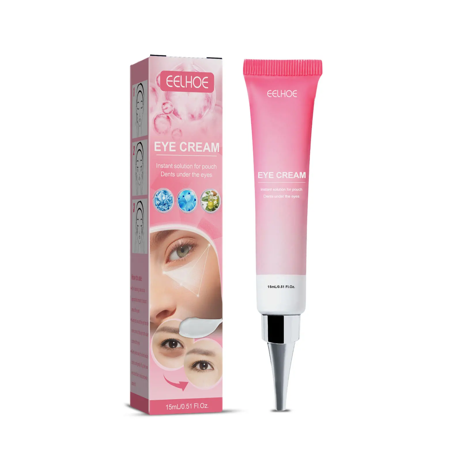 

EELHOE Instant Eye Cream Smooth and Elastic Moisturizing Eye Care Lifting Eye Care K1