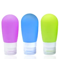 

Leakproof Silicone Travel Bottles FDA Certificated BPA Free Squeezable Bottle Travel Set