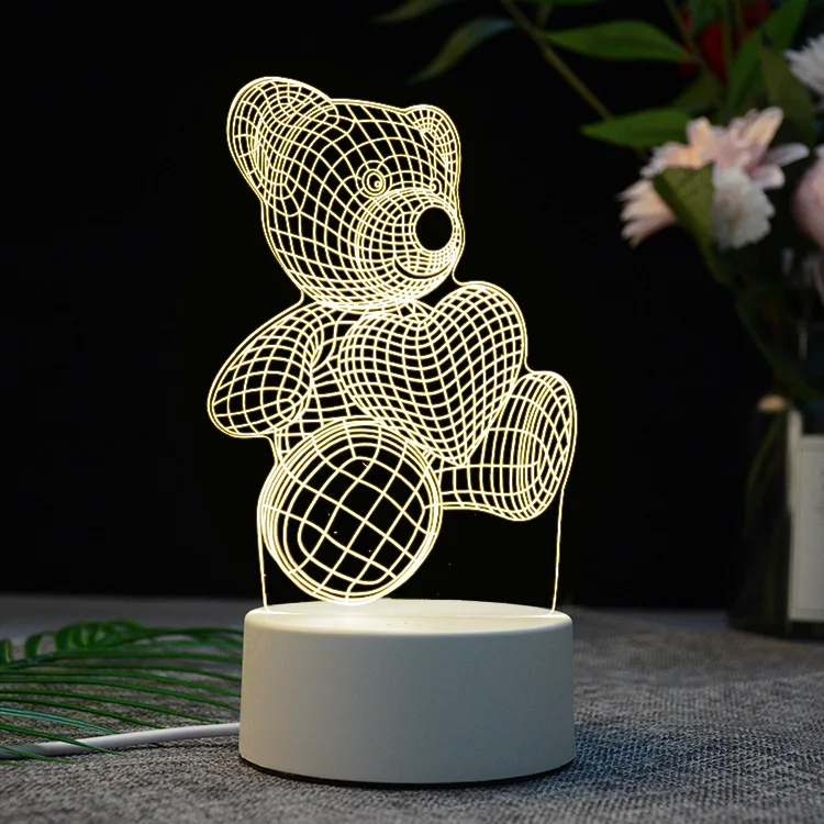 

Children's cartoon 3D desk lamp LED light lamp
