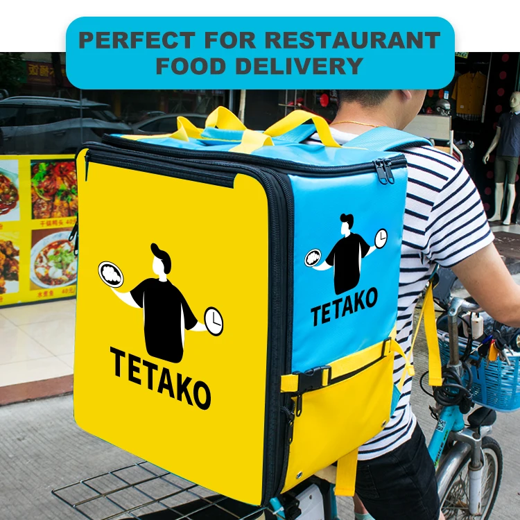 
Expandable Large Motorcycle Aluminium Foil Thermal Lunch Food Delivery Bag Cooler Pizza Bike Insulated Food Delivery Backpack 