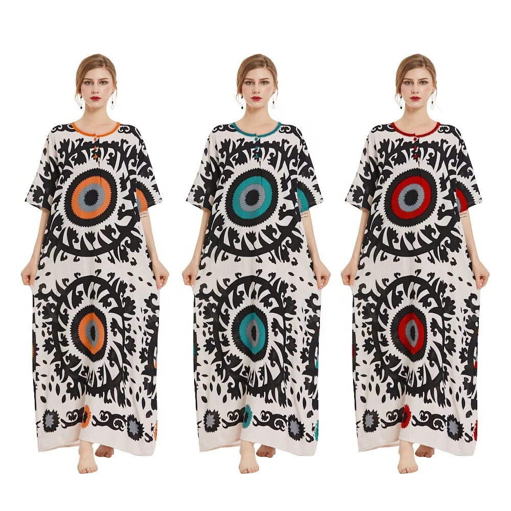 

Latest design 3D round flower long skirt Kaftan Dubai NEW model abaya in dubai, One color
