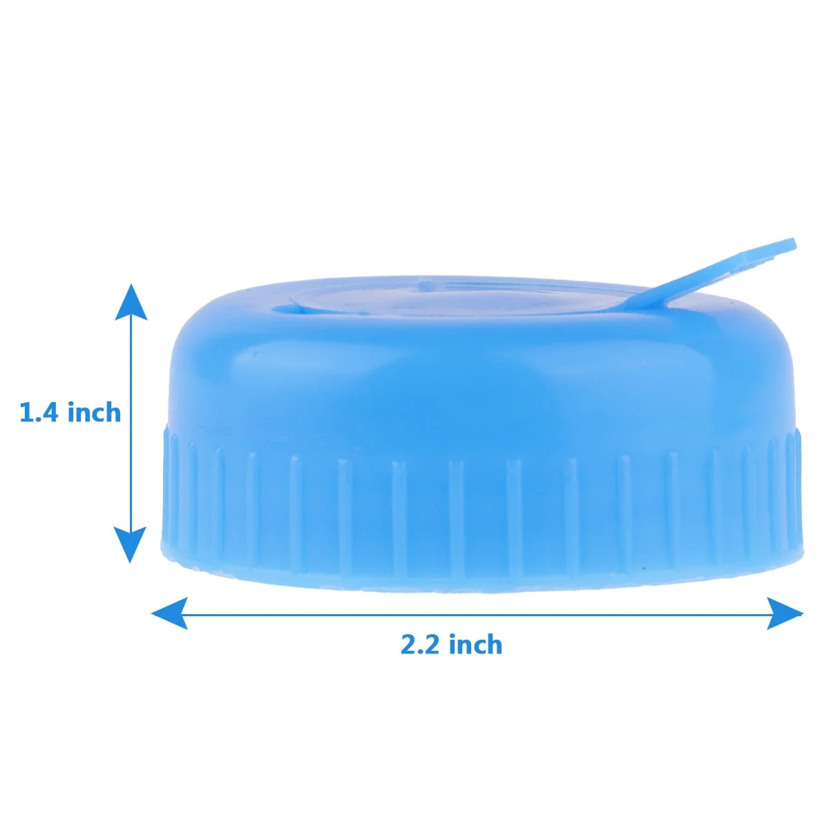 5pcs 55mm Blue Bottle Cover Reusable Non Spill Antisplash Gallon Drinking Water Bottle Sealing