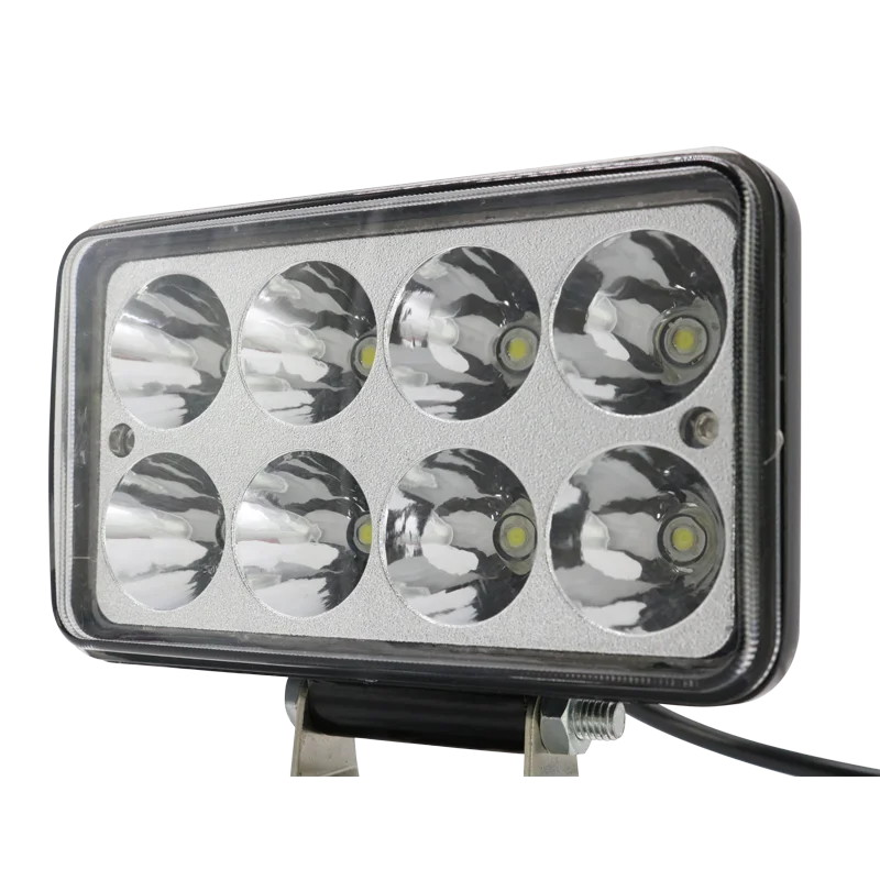 Rectangle 24w 5000k Led Work Lamp Auto Headlight Square Lights Motor