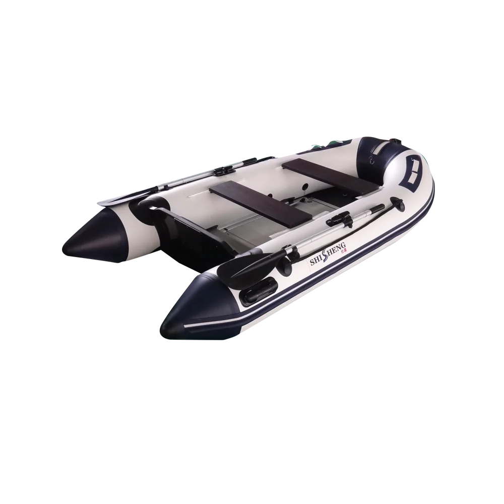 

High Quality PVC Manufacture inflatable Fishing Rigid Inflatable Boat, Light grey+dark grey