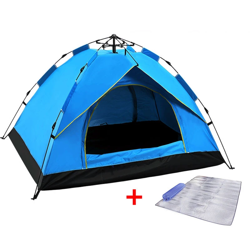 

Factory Direct Outdoor Camping Tent 2-4 People Automatic Tent Spring Type Quick Opening Rainproof Sunscreen Camping Tent, Picture shown
