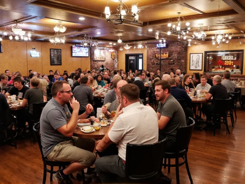 Moo's Craft BBQ dining area with customers enjoying meals