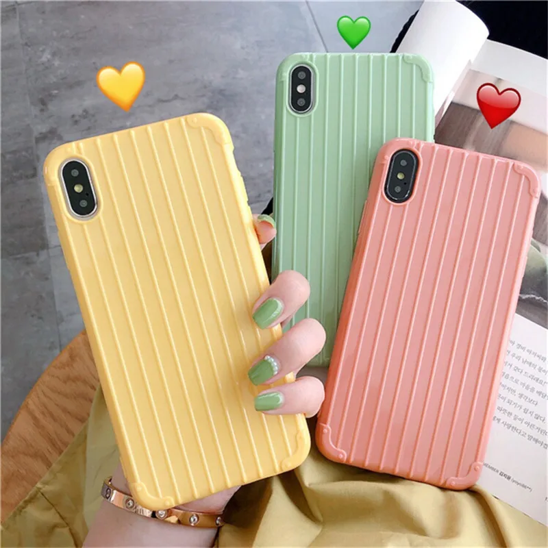 

Fashion Candy Color Phone Case For iPhone X Xs Max XR Case 6 6s 7 8 Plus 11 Pro Cover Cute Soft Silicone TPU Cases