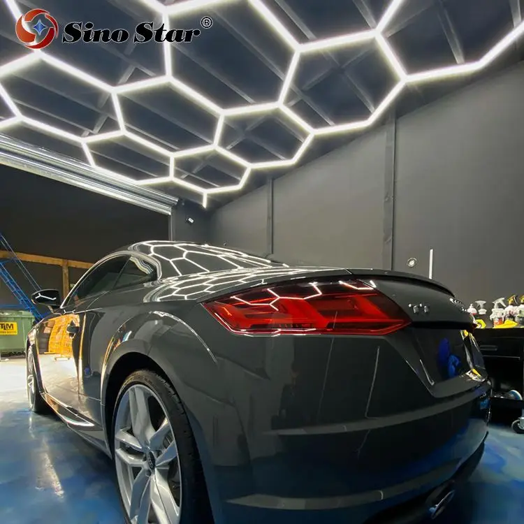 Car detailing shop Car care cleaning popular in Canada new hive and Hexagon led light