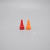 20mm red &orange plastic pointed top cap eye drop cap twist off nozzle cap for cosmetic