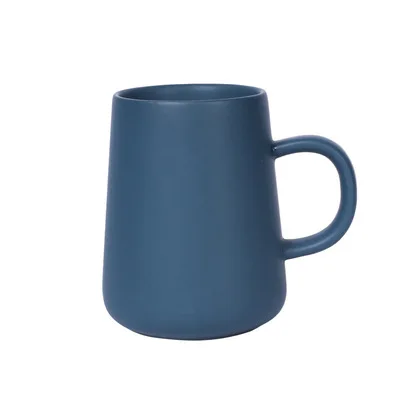 

Nordic creative solid color simple large ceramic mug pot-bellied coffee cup, As shown