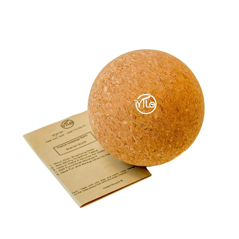 

Sport massage yoga high density  neck soft cork balls wholesale