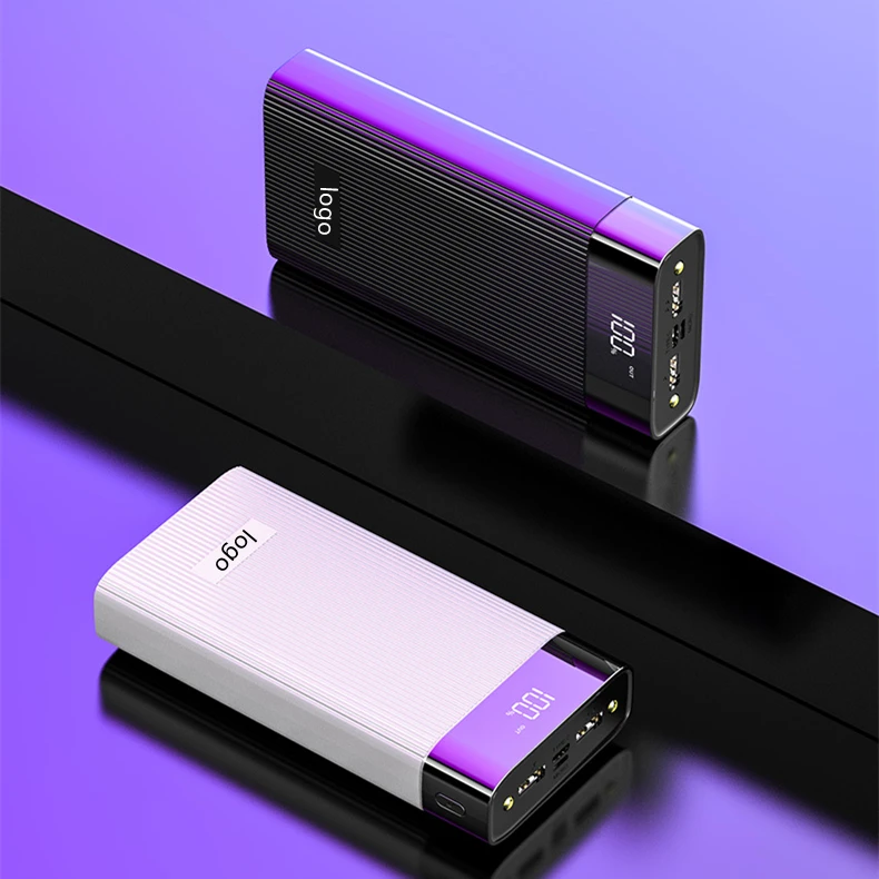 

Digital Display External Battery Fast Charging Mobile Powerbank Charger Shenzhen Power Bank 20000mah, Black+pink+white+green