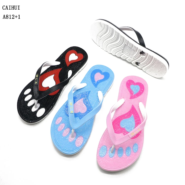 

Cheap price latest design pvc rubber slippers women flip flops for wedding or party