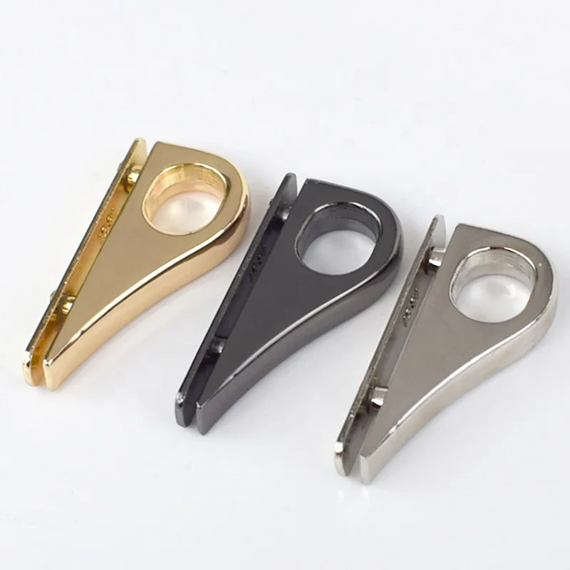

Meetee KY927 45*20mm Alloy Side Hook Clip Buckle for Handbag Strap Hanging Chain Snap Screw Connector Hardware Bag Accessories, Silver gold gun black