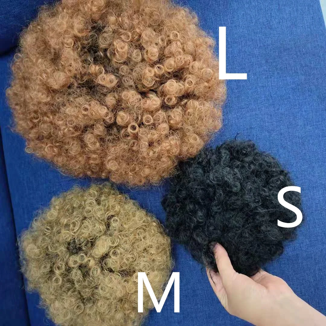 

MYSURE extra large medium and small chignon hair pieces synthetic bun afro hair bun puff ponytail hair puff synthetic fiber