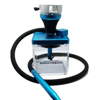 

New Design Wholesale Mini shisha Hookah khalil mamoon hookah with hookah bowl and heat manager and led light