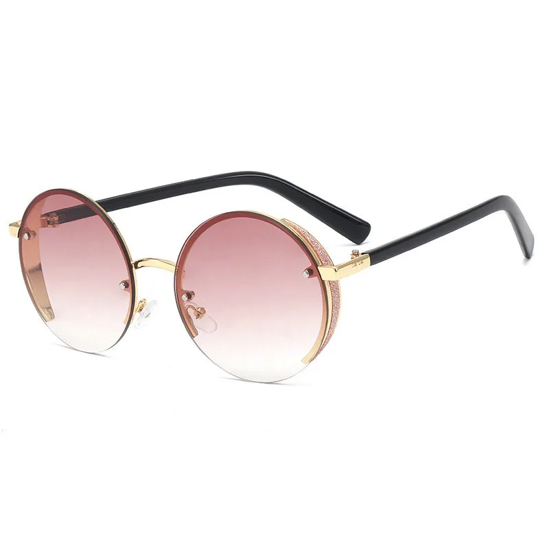 

2021 new fashion color changing popular fine sunglasses round
