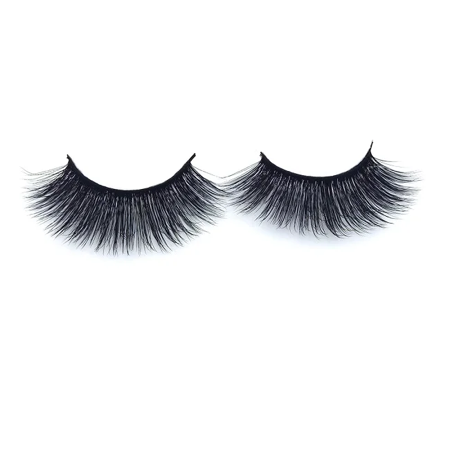 

Natural 3d Faux Fur lash customized boxes supplies luxurious Thick Crossed Mink Eyelashes vendor