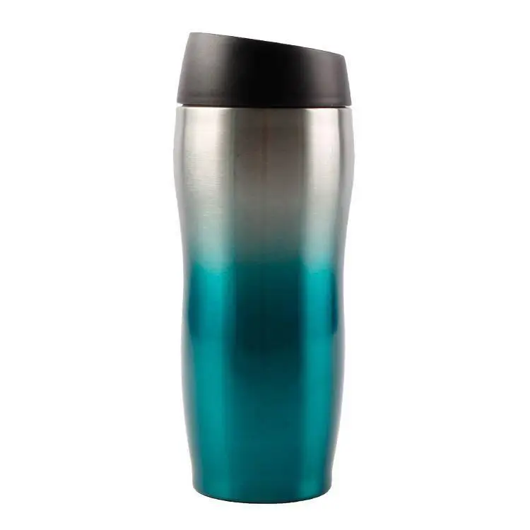 

Car vacuum thermos easy to carry insulated double wall stainless steel coffee mug cup with lid, Custom