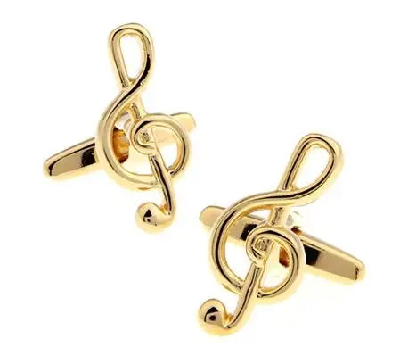 

hot sales/golden music notation cufflinks in French high quality shirts cufflinks wholesale/retail/friends gifts