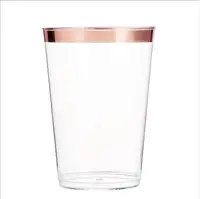 

12OZ disposable Rose Gold Plastic Cup