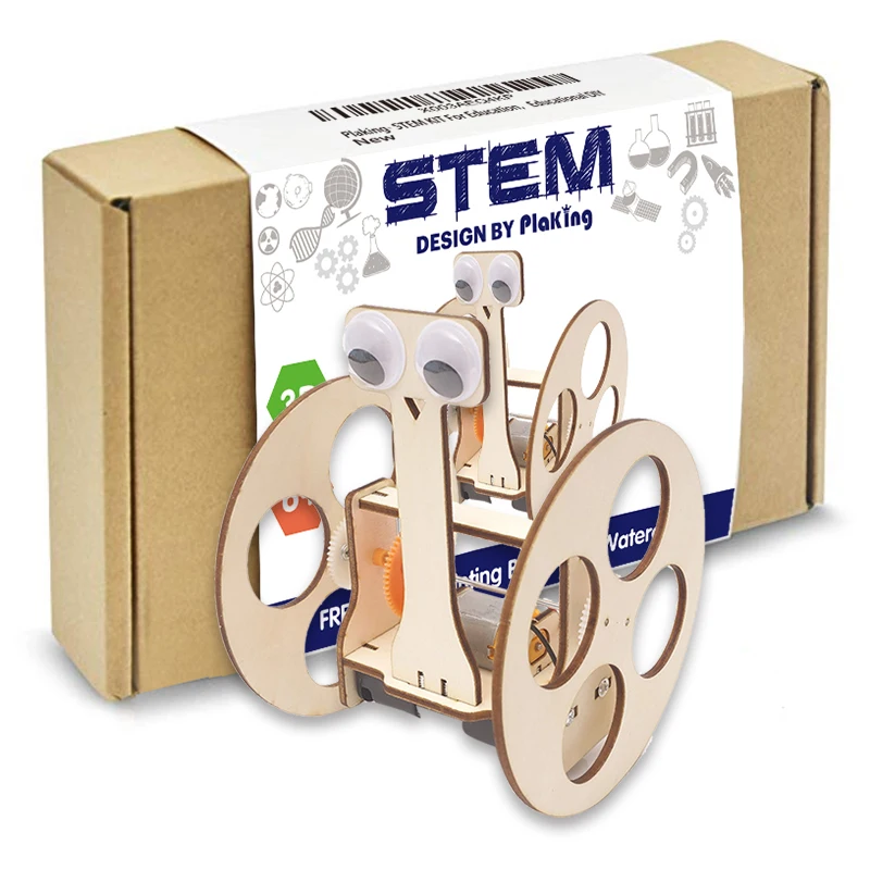 

STEM DIY 3D wooden Balancing car robot Physical Learning Toy Science Experiments Kits,STEM Learning Sets