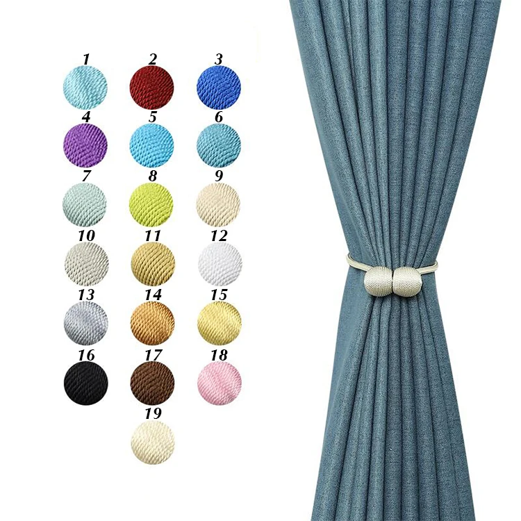 

Wholesale Tieback Curtain Accessories, Cheap Magnetic Curtain Tiebacks, Many Colors Choice Magnetic Curtain Tie Backs
