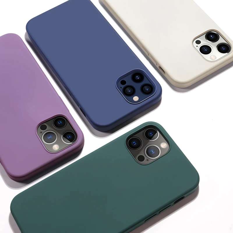 

For Iphone Case Custom Design Shock Proof Durable Silicone Phone Case For Iphone 12 11 Pro Max Cases, Multiple colors