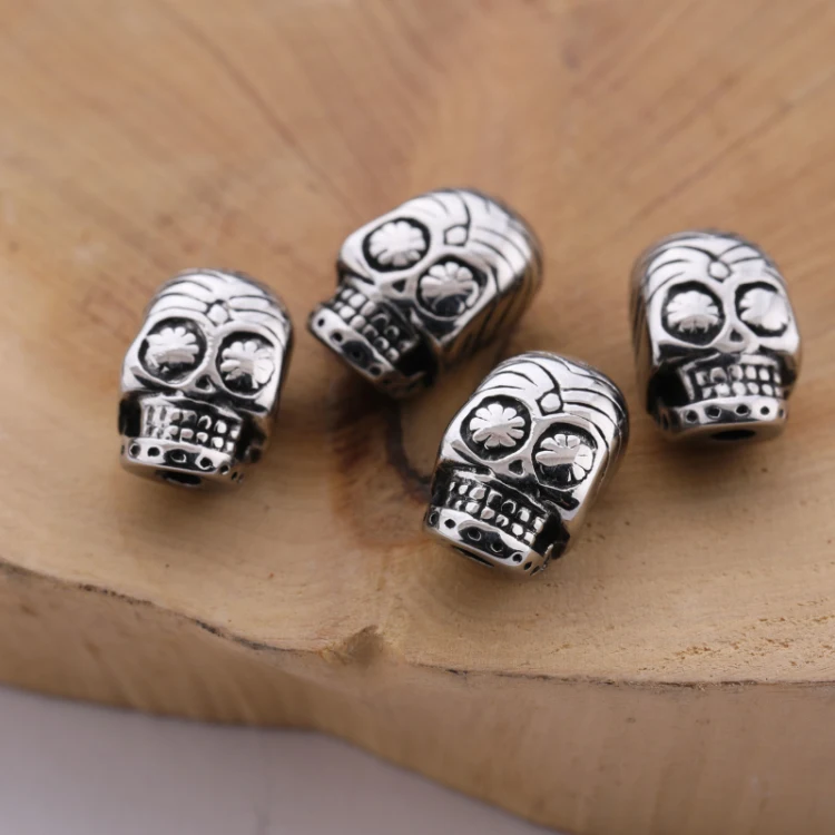 

High Quality Bohemian Style Stainless Steel Mummy Skull Bead for Jewelry Making, Picture