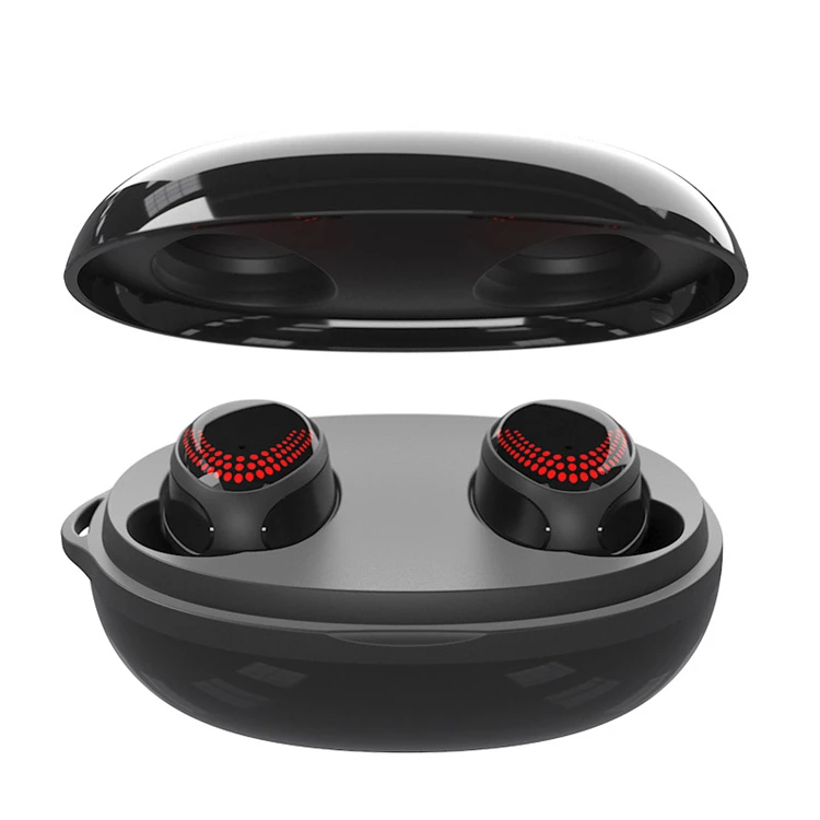 

2020 K1 Tws 5.0 Smart Touch LED Display Waterproof Wireless Headset, Black white