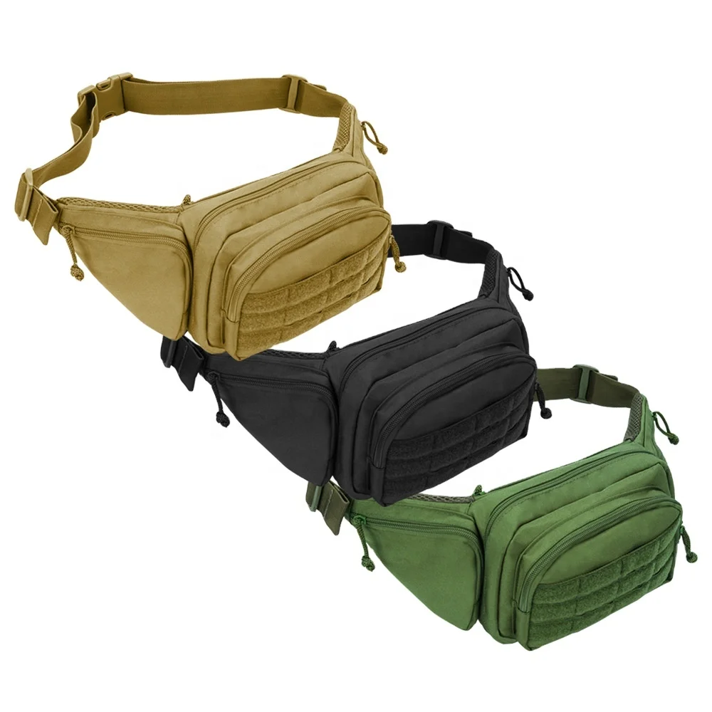 

High Quality Fashion Outdoor Wild Climbing Belt Bag 20L Oxford Fanny Pack Tactical Waist Bags For Unisex, Black,tan,grass green