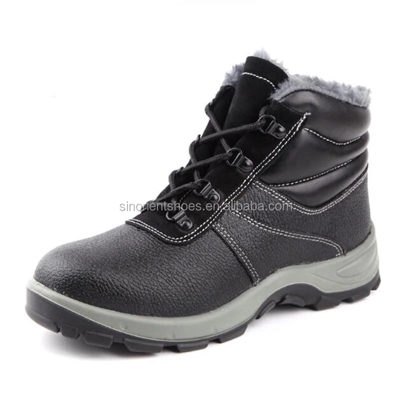 fur lined steel toe capped boots