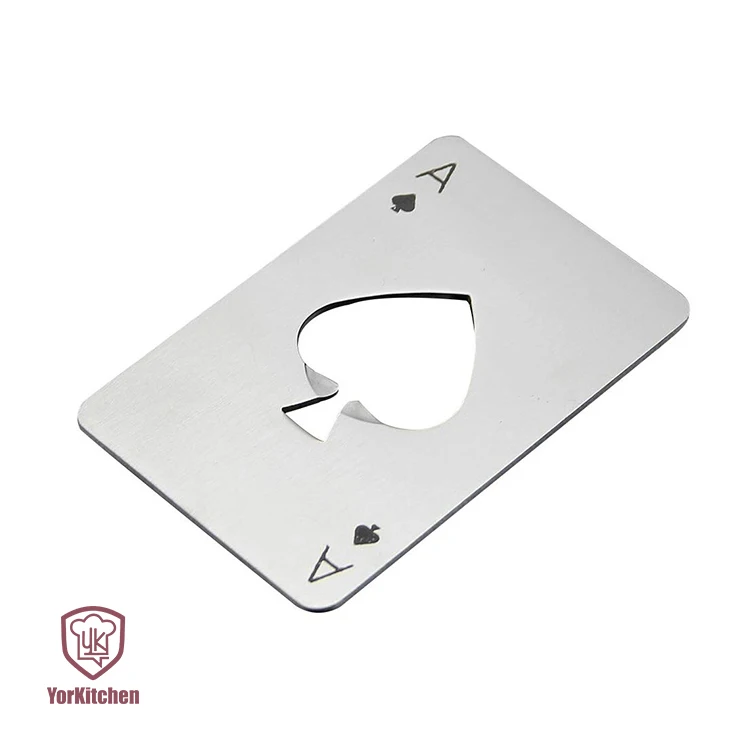 

Stainless Steel Bottle Opener Credit Card Size Casino Bottle Opener for Your Wallet
