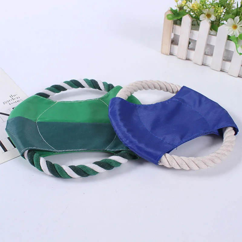 

High Quality Dog Toys Interactive Cotton Rope Pet Beach Flying Discs For Training Dogs Flying Discs, As picture shows