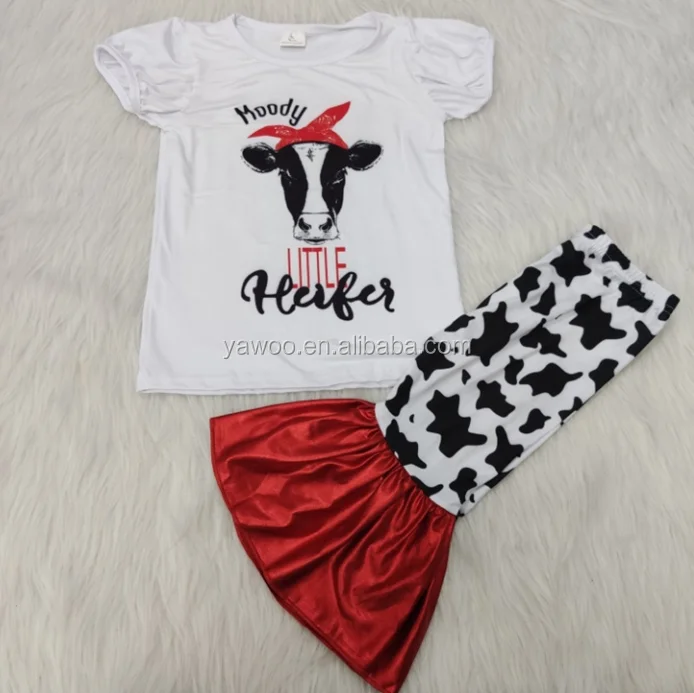 cow print bell bottoms