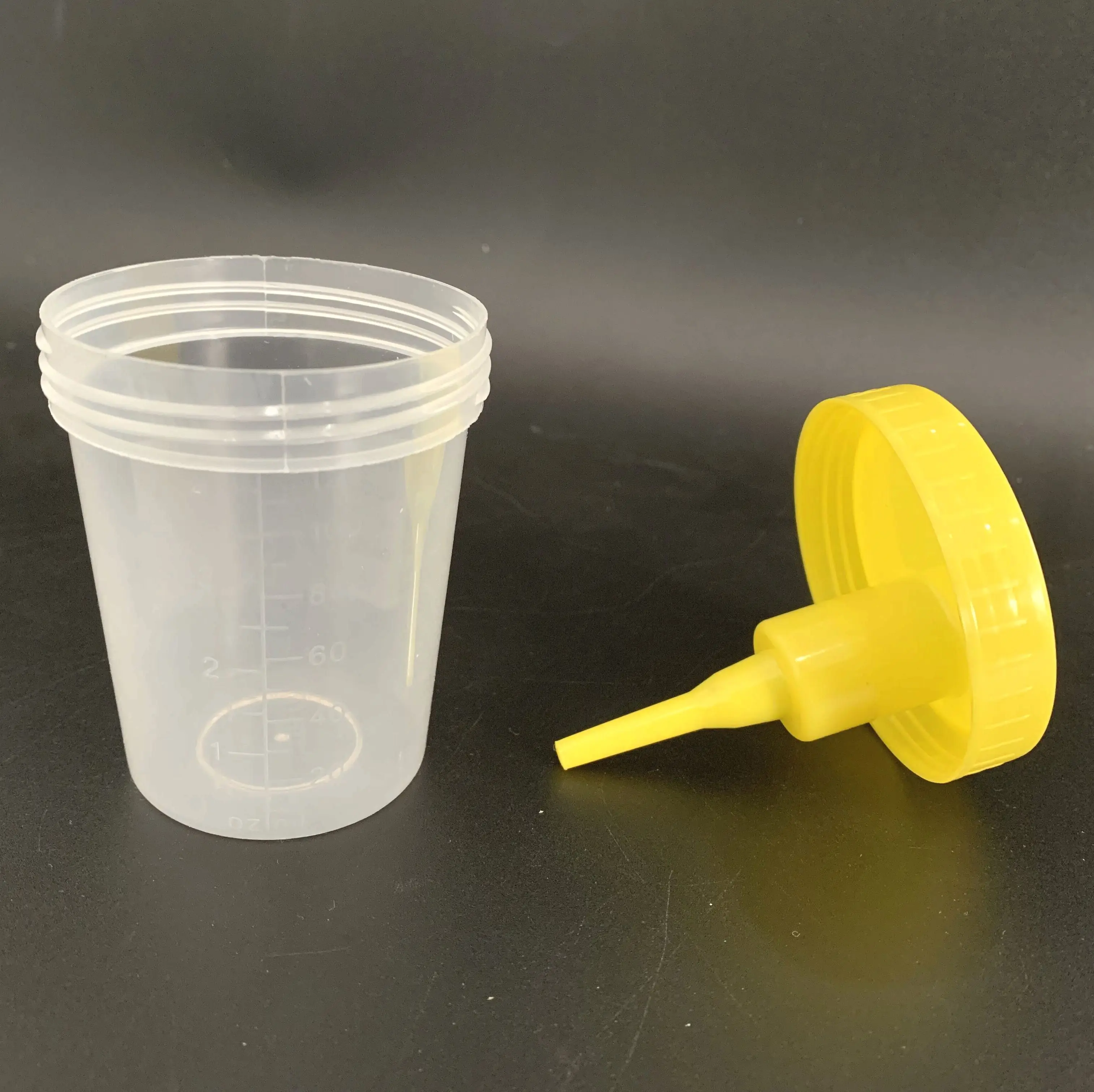 Sterile 120ml urine container with vacuum tube disposable medical urine cup supplier