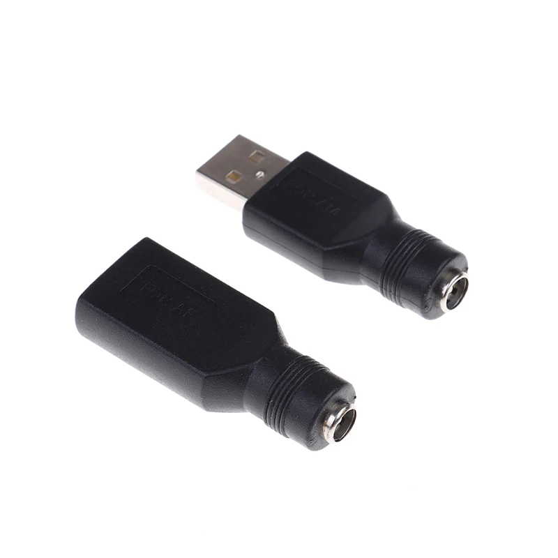 

5.5*2.1mm Female Jack To USB 2.0 Male Plug/Female Jack 5V DC Power Plugs Connector Adapter Computer