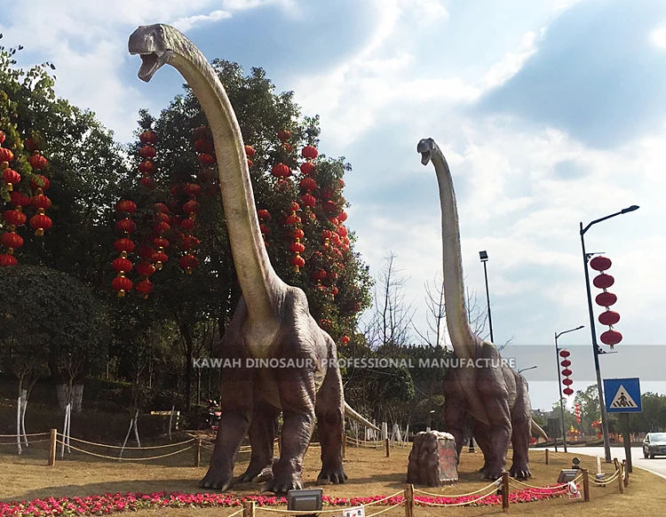 Long Neck Animatronic Dinosaur Realistic Life Size Dinosaur