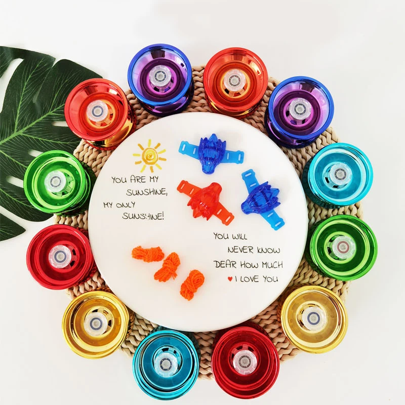 

Kids Children Play Gifts Finger Classic Yoyo Toy Printed Spin Bouncy YoYo Ball