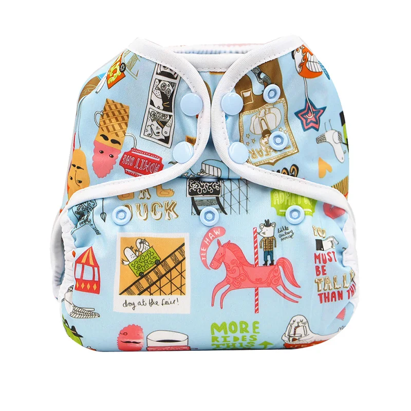 

YIFASHIONBABY Printed diaper cover type cloth diaper for baby Reusable cloth diaper baby 6-35pounds