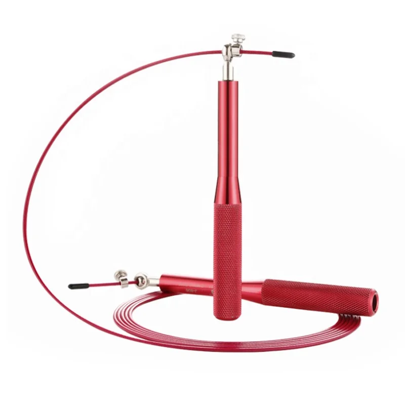 

Metal Aluminium Long Handle Heavy Skipping Jump Rope Adjustable Rope Length, 7 colors