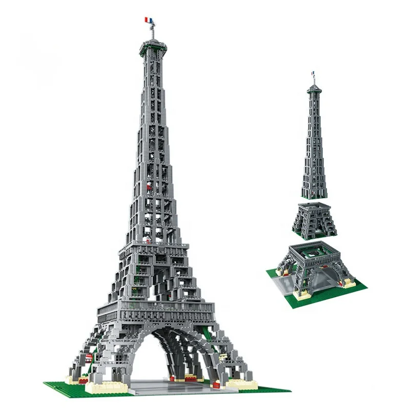 

Architecture Bricks Paris Construction Toy Eiffel Tower Building Blocks Set compatible with 10181 Assemble Gifts