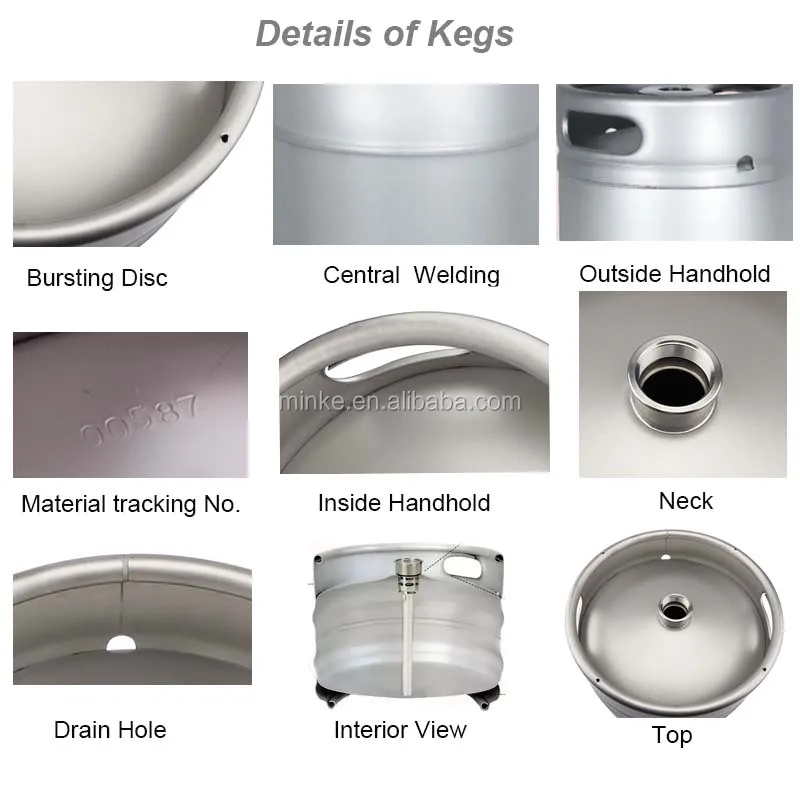 Us 1/2 Barrel Stainless Steel Beer Keg Factory Supply Us Beer Barrel