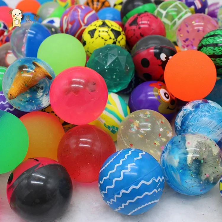 Cheap Price Kids Toys Bouncing Ball Anti Stress 45mm Ball Mixed Color Rubber Bouncing Balls