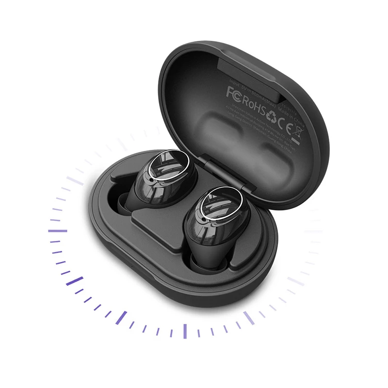APTX Bluetooth Earphone TWS Wireless Earbuds with Qualcomm Chip, Volume Control, 24H Playtime Tronsmart Onyx Neo